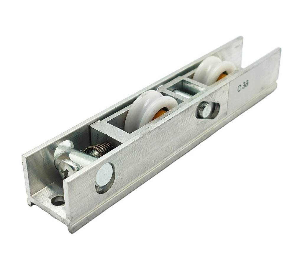 Double Roller pulley for sliding door Heavy Duty Sliding Door track and Wheels Aluminium Sliding Window Roller