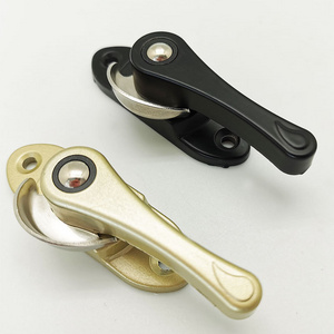 Hot sell 32g sliding latch moon lock gold black white  aluminium window door lock Crescent window lock