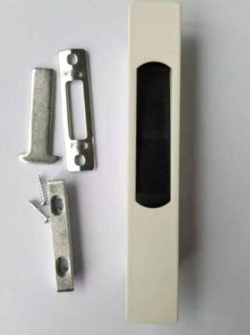 Door safety latch hardware Aluminum Accessories invisible door window handles Aluminium Window Handle lock