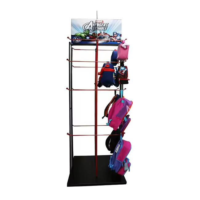 NEW DISPLAY RACKS FOR SCHOOL BAGS, BACKPACK DISPLAY RACK For Retail Store