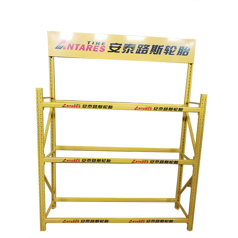 Wholesale Wall Mount Metal Tire Rack Manufacturer Car Tire Display Stand