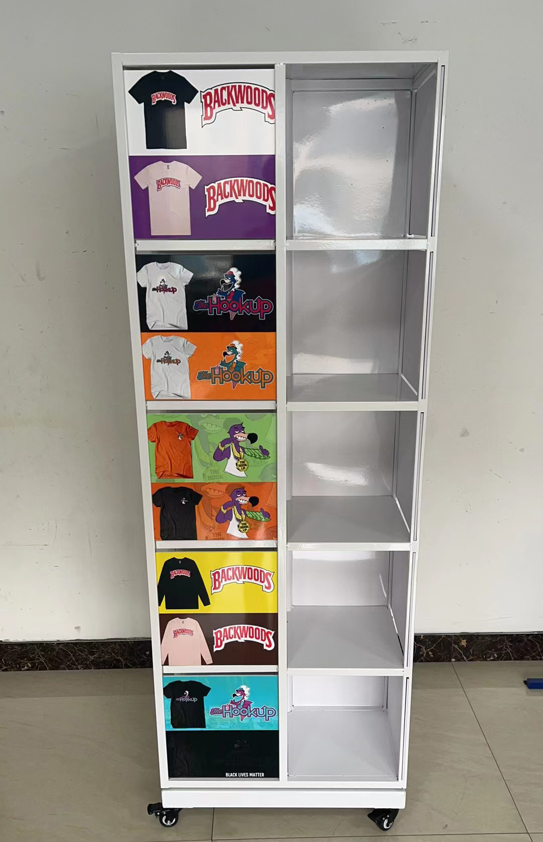 Custom Spin Rotate T Shirt Display Racks Rotation Revolve Clothing Store Display Rack For Clothing