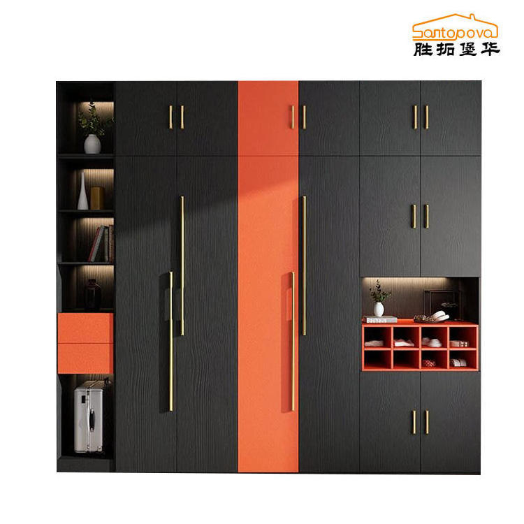 MOONTOP Factory supply new wardrobe design for 2022  glass door  almario wardrobe closet cabinet