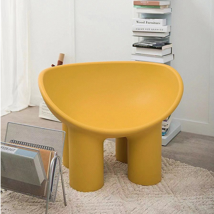 MOONTOP Hot sale modern PE Plastic Roly Poly Chair dining chair lounge chair for Living Room