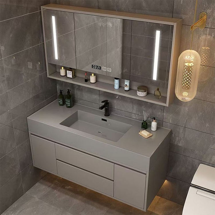 MOONTOP bathroom vanity for hotel round mirror with sink senyo wall hung unit 2022 bathroom furniture vanity cabinet