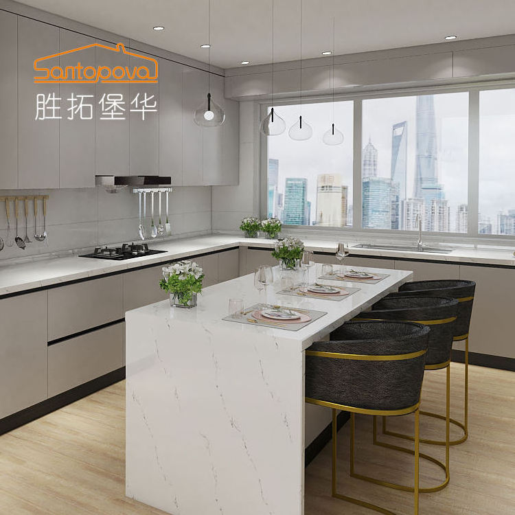 Kabinet kitchen unit cabinet shaker aluminum luxury price china metal furniture solid wood modern kitchen cabinets