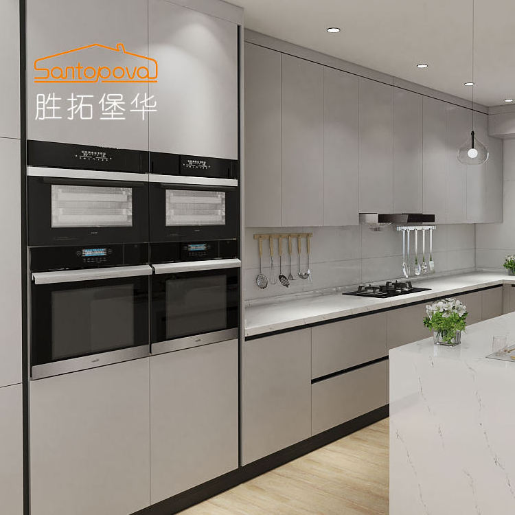 Kabinet kitchen unit cabinet shaker aluminum luxury price china metal furniture solid wood modern kitchen cabinets