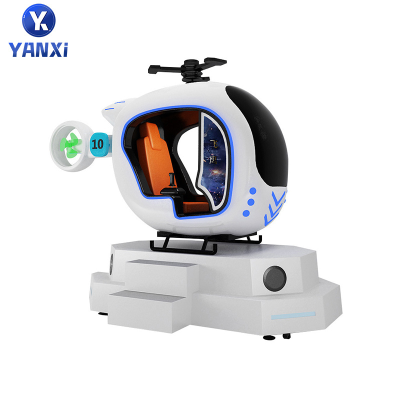 Kids VR Game Machine Aircraft Game VR Park Fighter Operation Equipment Helicopter 9d VR Games Virtual Reality