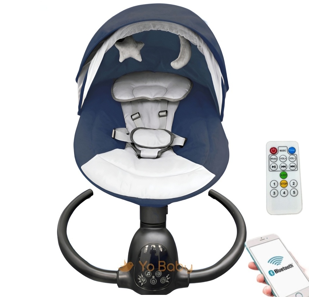 Portable Baby Swing for Newborn Electric Baby Rocking Chair with Lullabies