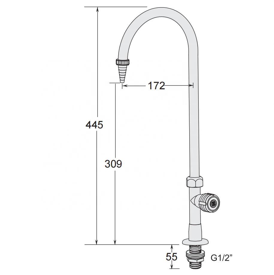 Factory Supply Solid Brass Chemical Resistant Faucet Industrial Design Laboratory School Science Laboratories Water Tap Fitting