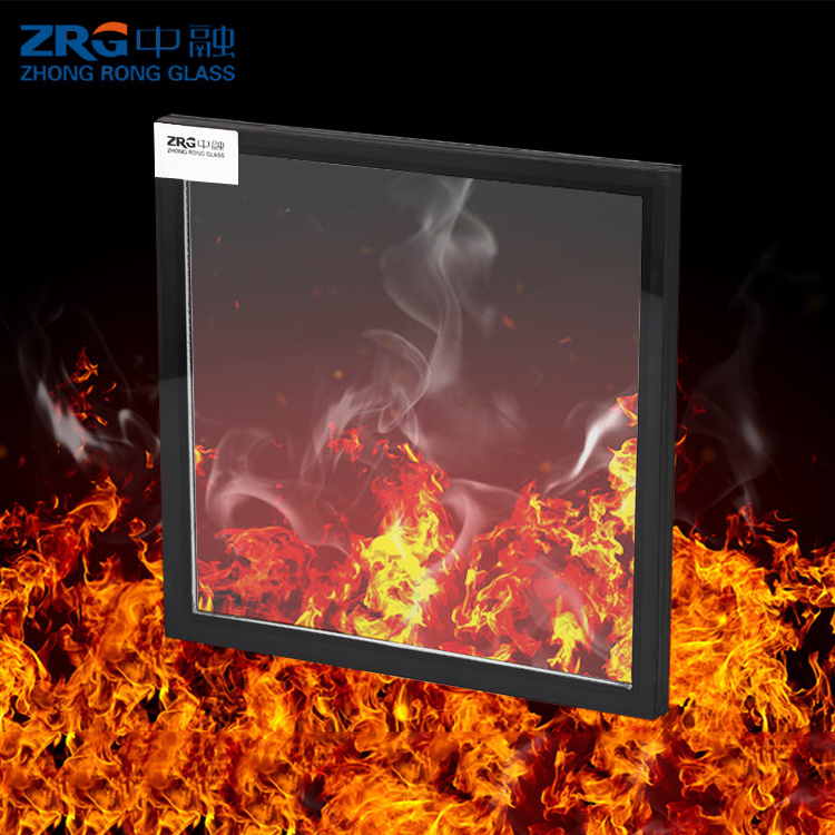 fire rated one hour 120 minutes fire resistance doors and windows high borosilicate nano silicon composite insulated glass