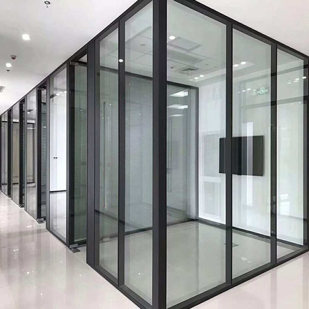 certificated fireproof glass one hour rated for doors and windows office partition wall building exterior