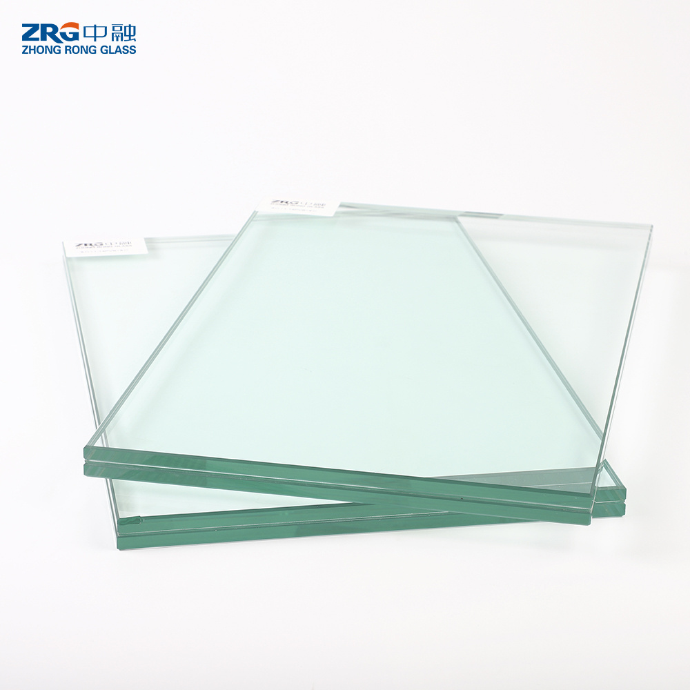 China supplier Wholesale Door Window Balustrade Glass 6mm 8mm 10mm  Clear Building Tempered Laminated Glass