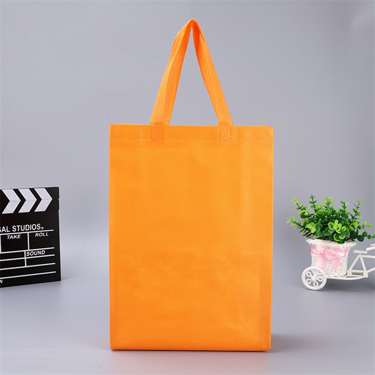 biodegradable reusable non woven gift shopping bag non-woven fabric PP foldable handle bag