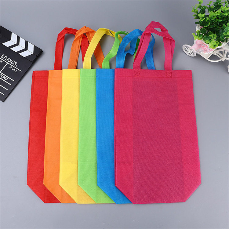 biodegradable reusable non woven gift shopping bag non-woven fabric PP foldable handle bag