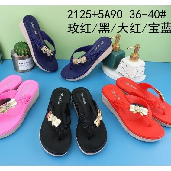 2022 New Model New Designs Flipflops Slippers Anti-slip PVC Flat Slippers for Women