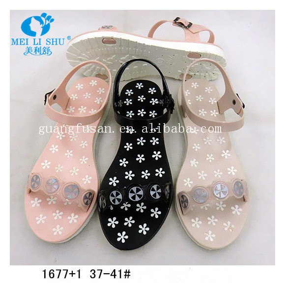 Wholesale Charming Plastic Sandals shoes Women 2017