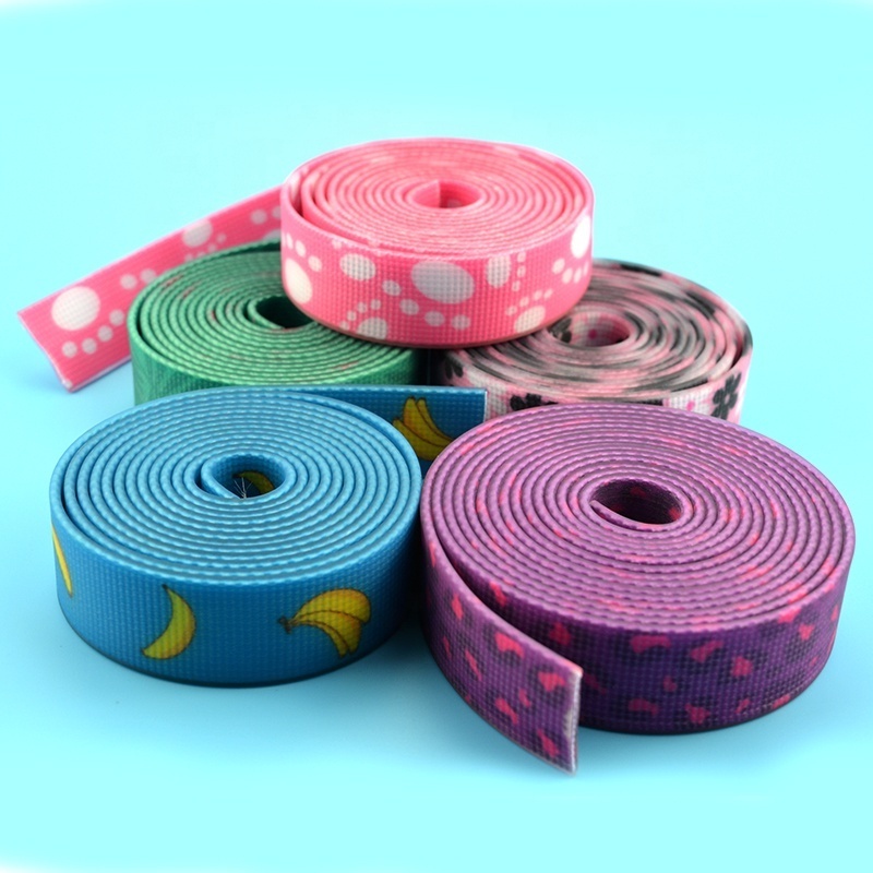 Matte Finished Waterproof Plastic Coated Webbing,Dog Collar Leash Webbing Tape Supplies