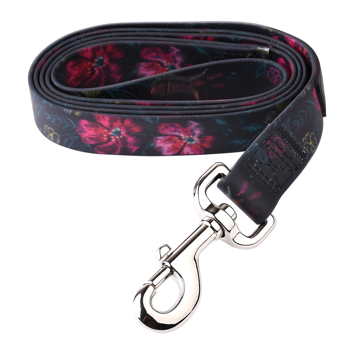 Adjustable Luxury Fancy Soft Protective Dog Collar Heat Transfer Printing Dog Leash