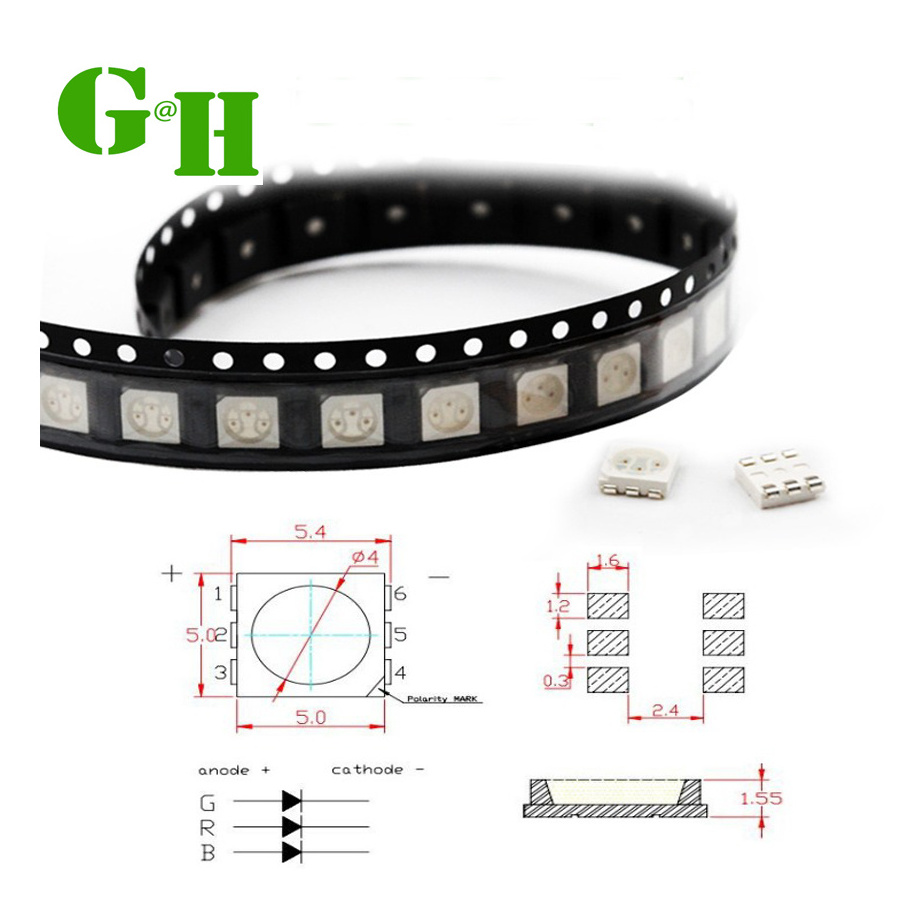 SMD2835 5050 3535 Epistar LED Chip Multicolor Specifications RGB SMD 2835 SMD LED Strip Datasheet Soldering