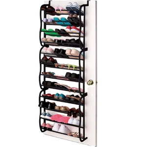 4/8/12 layer adjustable hanging shoe rack household simple plastic shoe storage rack bedroom fold able door hanging shoe rack