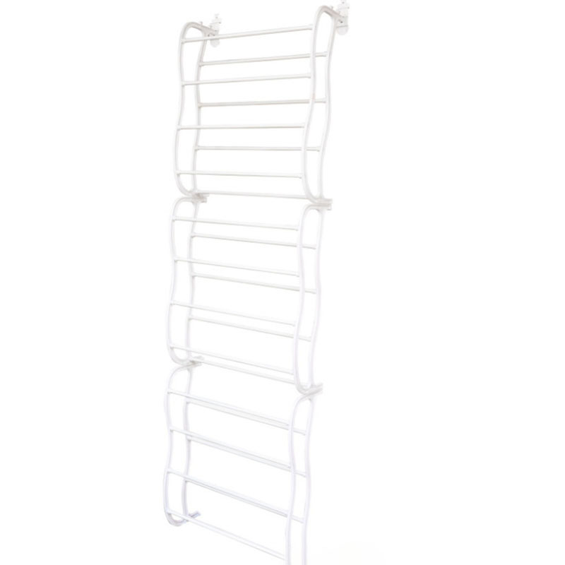 4/8/12 layer adjustable hanging shoe rack household simple plastic shoe storage rack bedroom fold able door hanging shoe rack