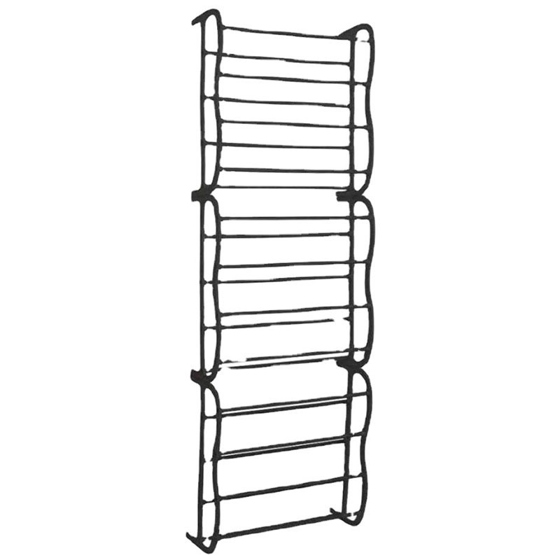 4/8/12 layer adjustable hanging shoe rack household simple plastic shoe storage rack bedroom fold able door hanging shoe rack