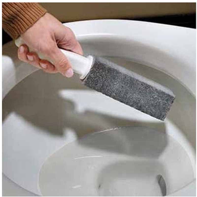 Bathroom toilet bowl ring remover cleaning porcelain pumice stone toilet brush with handle