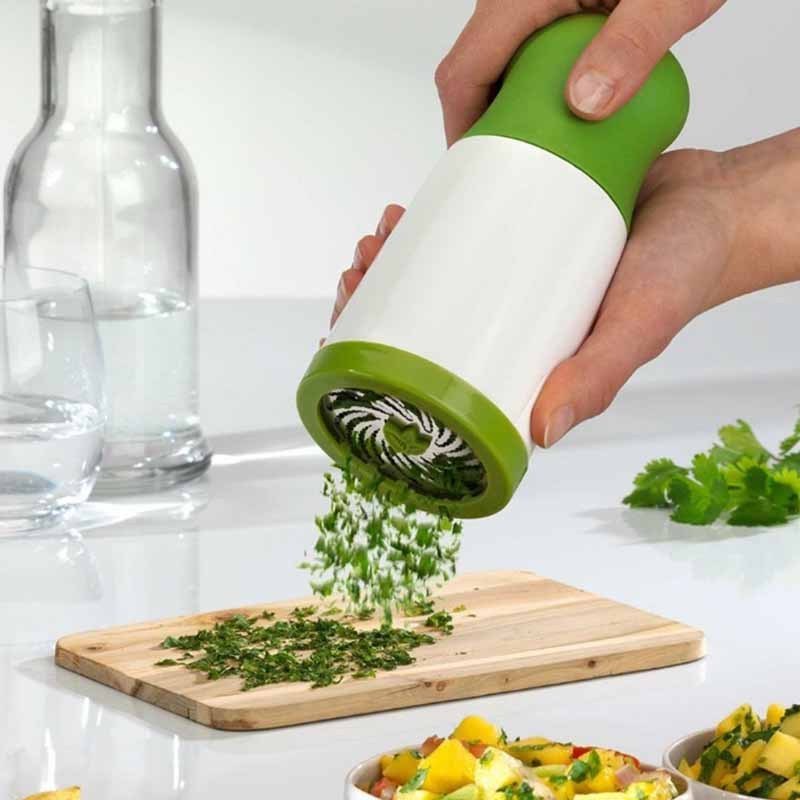 Vegetable fruit cutter garlic coriander spice grinder kitchen tool manual spice herb grinder parsley shredder chopper