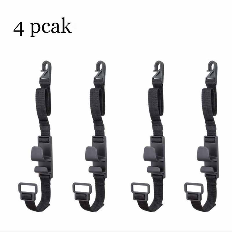 4 pack sets adjustable car back seat headrest hook durable portable multi-purpose car back storage hanging hook