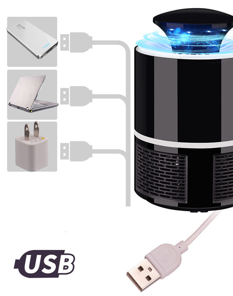 USB Photocatalyst Mosquito Lamp Household Silent Inhalation Mosquito Eliminator Mini Portable Mosquito Trap Lamp