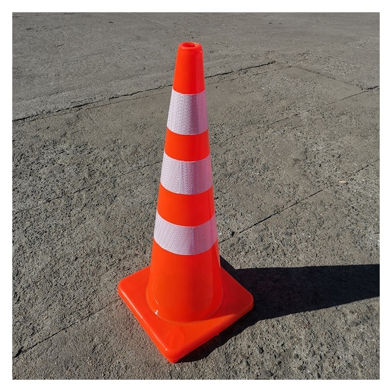 Premium Flexible PVC Traffic Cone White Reflector for Road Warning Safety Cone for Enhanced Visibility