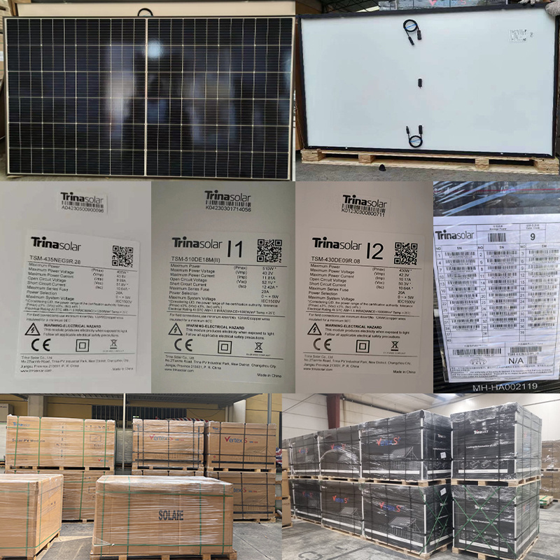 Trina All Black Solar panel half cell mono solar panels year-end good sales 405W 410W 415W 420W 425W 435W 445W