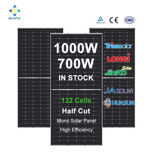 High Efficiency White Solar Panels Placa Painel Solar 300 Watts 700w 1000 Watt Solar Panel 150w Photovoltaic Plate