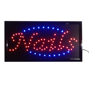 Manufacturers Wholesale Commercial Illuminated Screen Led Open Sign For Nails Store Open Signs