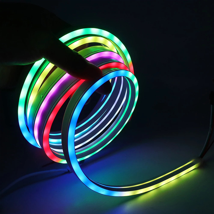 Hot Sell Silicone Neon Rope 12V 24V 110V 120V 240V 230V Rgb 360 Degree Flex Led Neon Light  Rgb Neon Strip Light