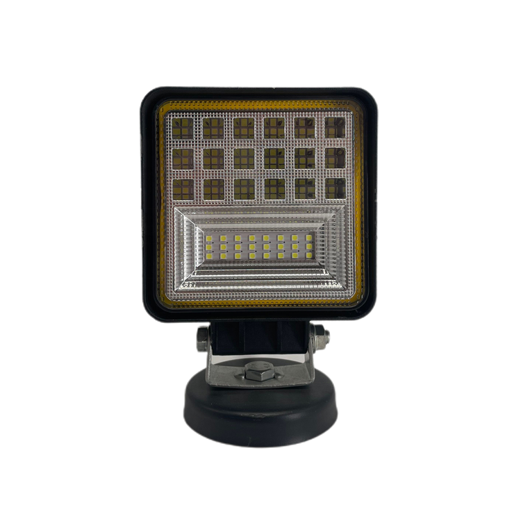 Offroad 4 Inch Square 126W Automobile LED Work Light with Halo Headlight Driving Lamp for Car SUV Jeep Truck