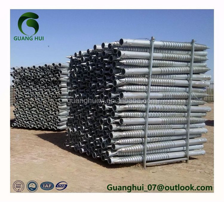 factory directly hot dip galvanized ground helical pile