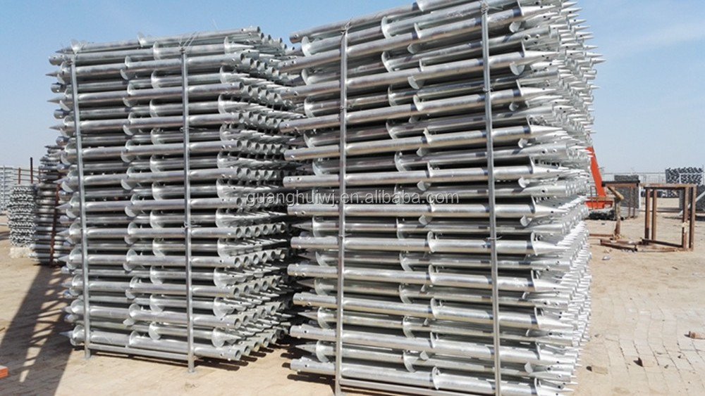 factory directly hot dip galvanized ground helical pile