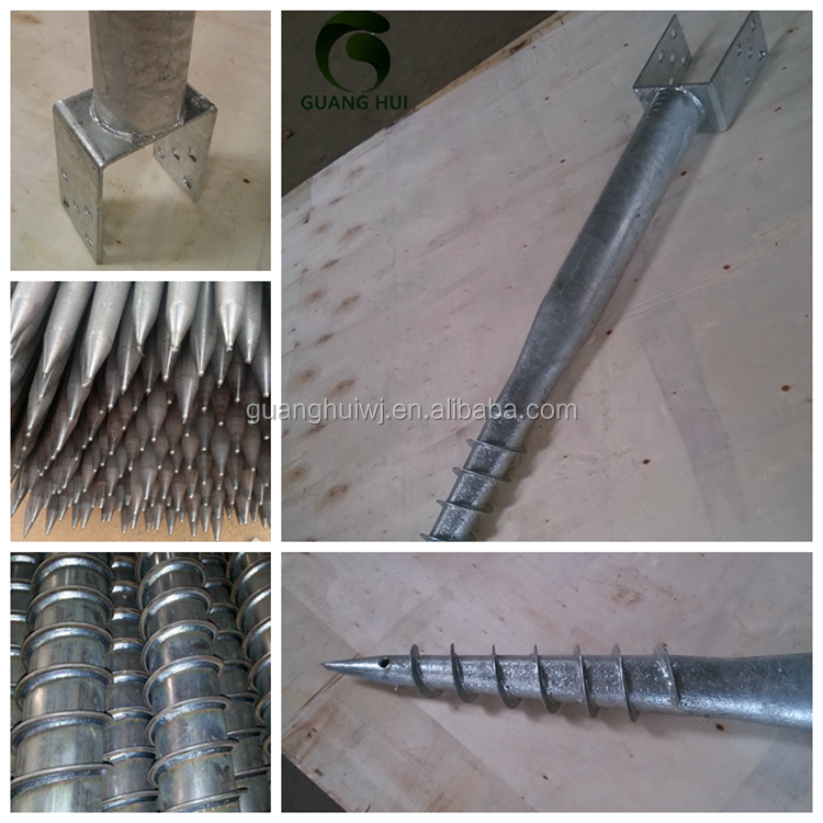 factory directly hot dip galvanized ground helical pile