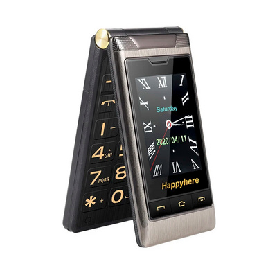 Flip Cell Phones 2.8" Display Celular Speed Dial Radio SOS FM Push-Button Senior Mobile Phone