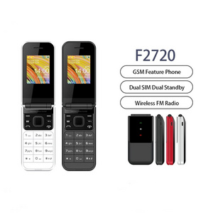 UNIWA F2720 2G Cellular Flip Mobile Phone Dual SIM Card GSM 1.7''  160*128 Feature Phone 3.5MM Jack Wireless FM Radio CellPhone