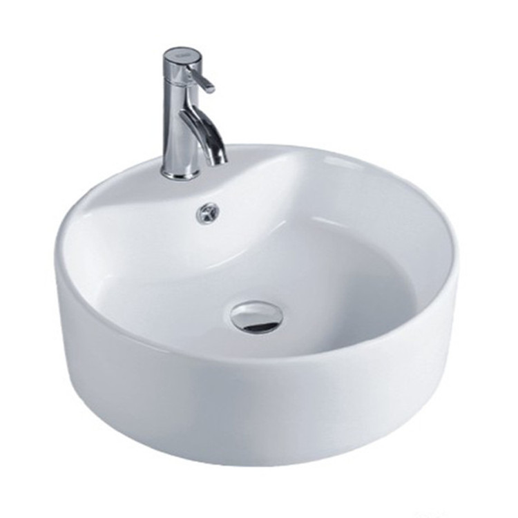 Factory Wholesale Round Circular Small Art Sink Bathroom Ceramic Hand Wash Basin