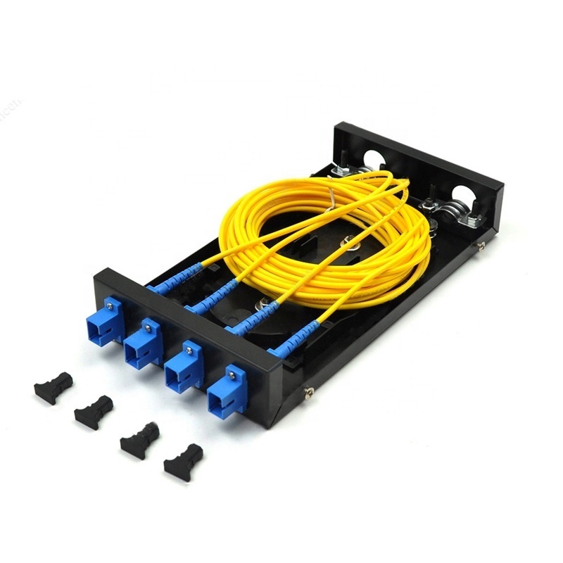 4 port fiber patch panel manufacturer 8 port wall mounted fiber optic terminal box