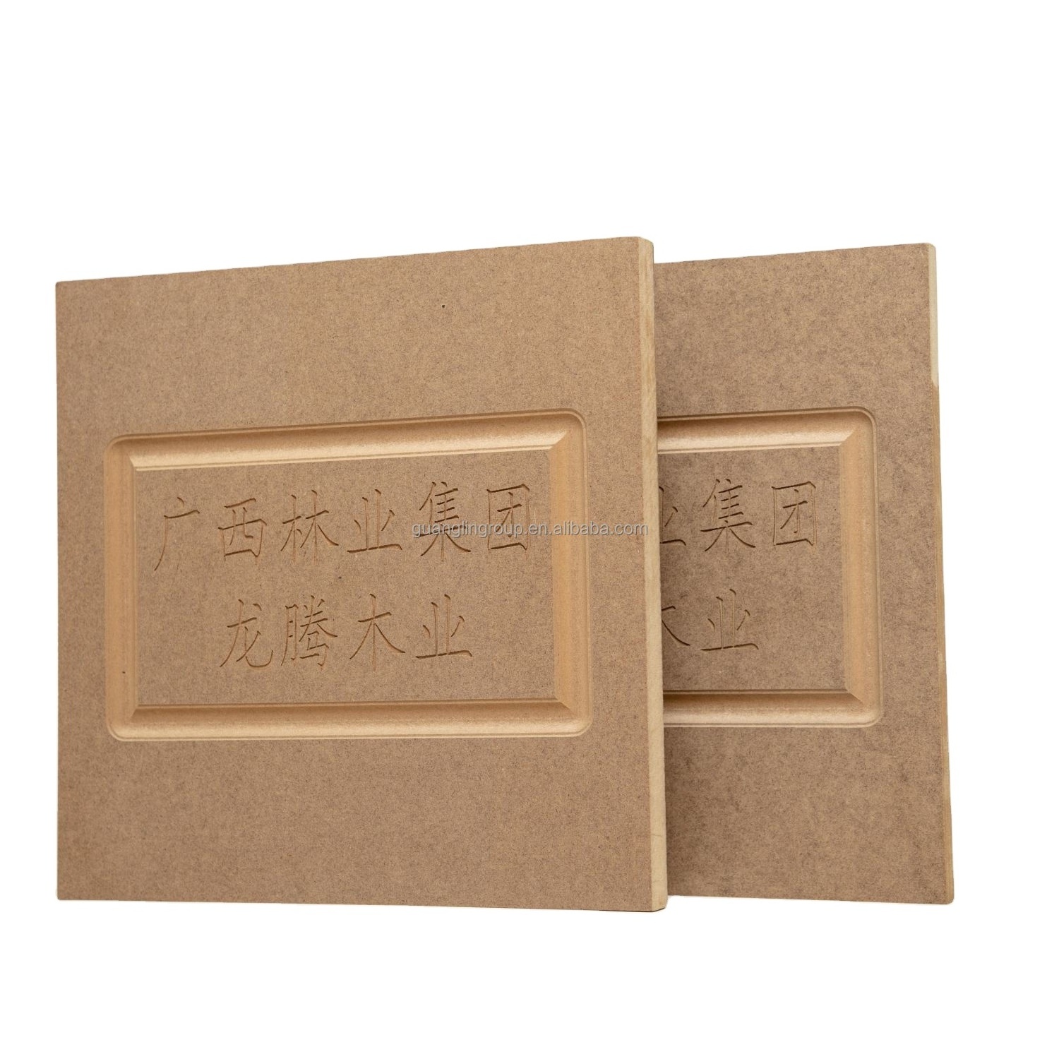 Factory  Manufacturer Directly Sale 4X8 18mm  E0  MDF Fiberboard,  Carved and Milled Board for Furniture and door panels