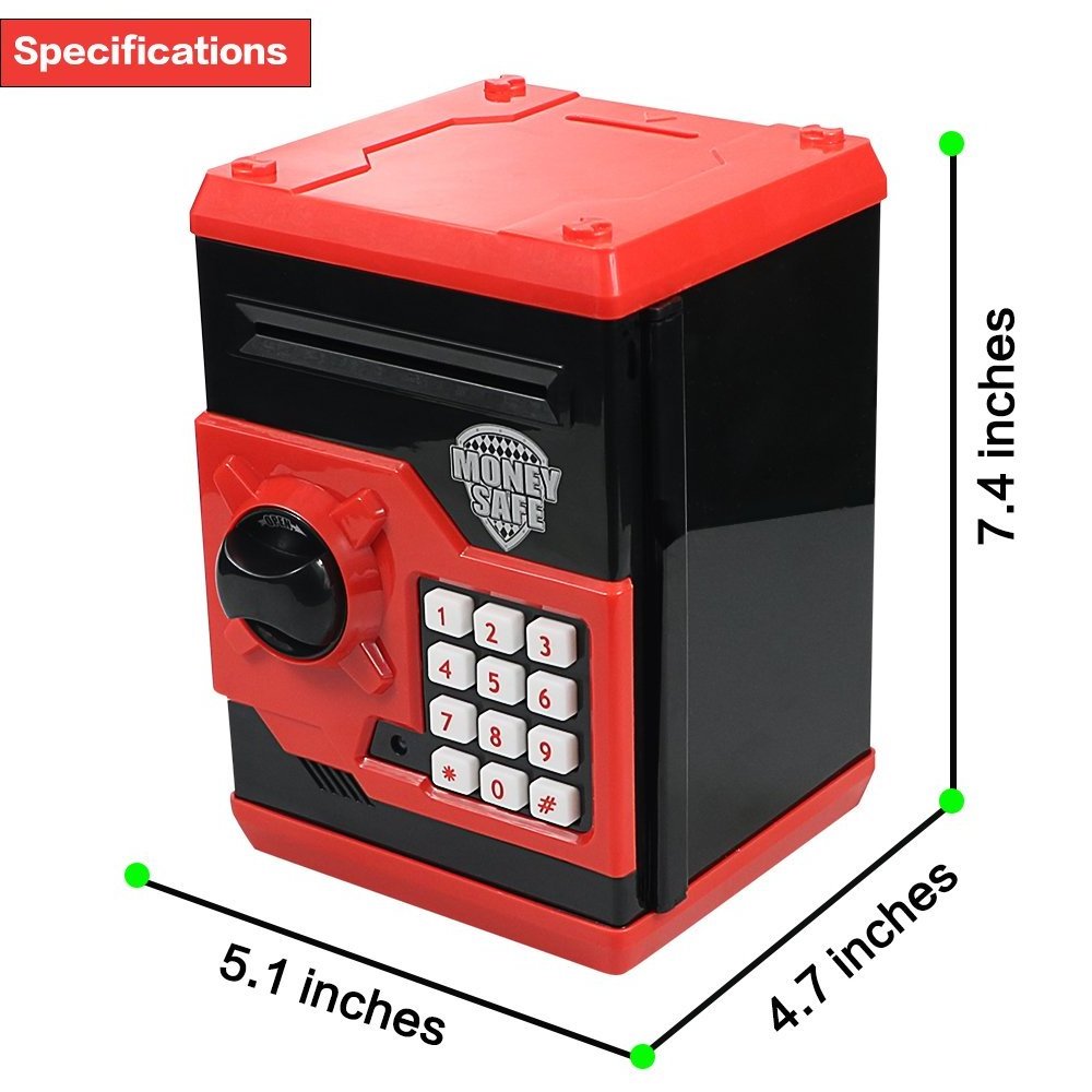 Amazon Hot Sale Gift Toys Children's Code Electronic Piggy Bank Mini ATM Electronic Coin Bank Box Children's Password Lock Box