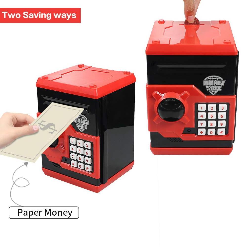 Amazon Hot Sale Gift Toys Children's Code Electronic Piggy Bank Mini ATM Electronic Coin Bank Box Children's Password Lock Box