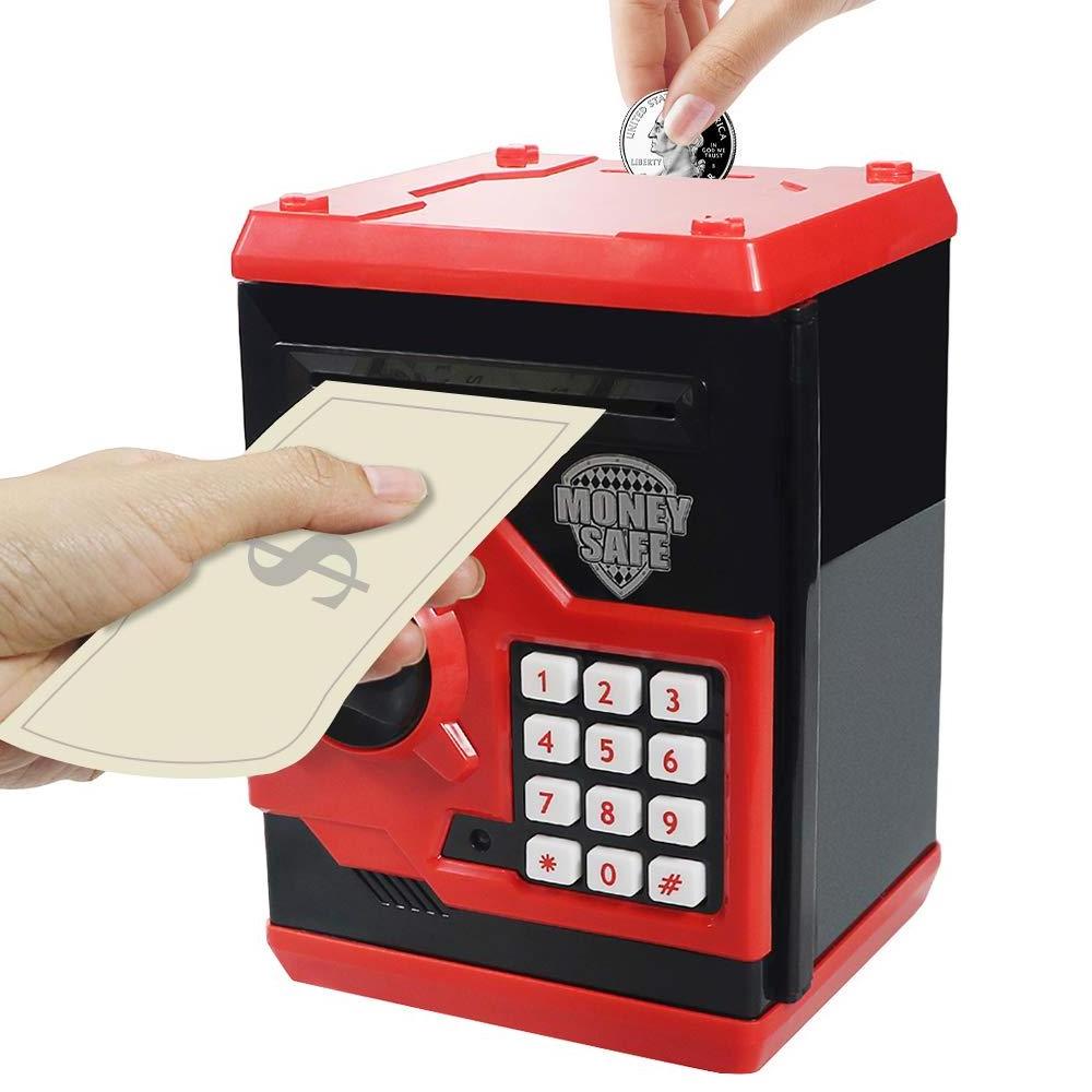 Amazon Hot Sale Gift Toys Children's Code Electronic Piggy Bank Mini ATM Electronic Coin Bank Box Children's Password Lock Box