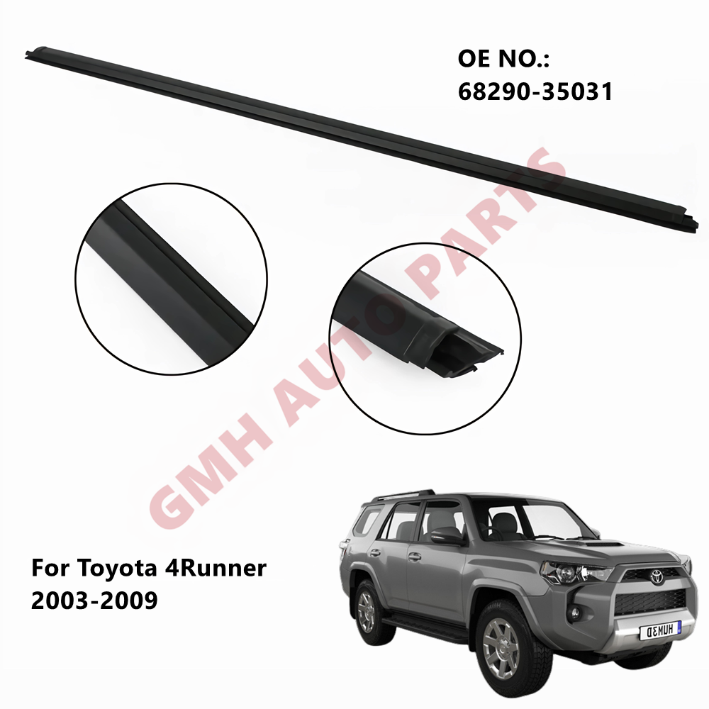 Rear Liftgate Tailgate Trunk Back Windshield Glass Belt Molding Weatherstrip Seal for 4Runner 2003-2009