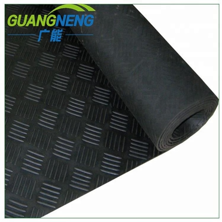 Fine ribbed rubber sheet / corrugated rubber mat / anti-slip rubber mat